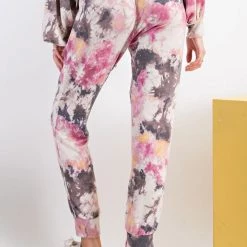 Easel Tie-Dye Terry Knit Joggers NEW ARRIVALS