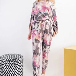 Easel Tie-Dye Terry Knit Joggers NEW ARRIVALS