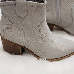 Chinese Laundry Marie Grey Snake Print Bootie