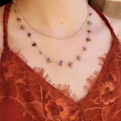 THE WEARHOUSE Mauve Modern Necklace