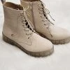 Chinese Laundry Kennedy White Combat Boots