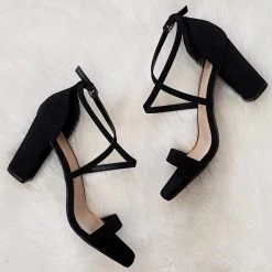 Ccocci Brielle Black Strap Heels NEW ARRIVALS