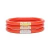 BuDhaGirl NEW ARRIVALS Coral Three Kings All Weather Bangles