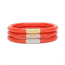 BuDhaGirl NEW ARRIVALS Coral Three Kings All Weather Bangles