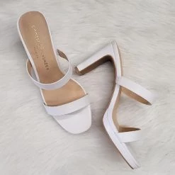 Chinese Laundry White Yanti Slide Sandal