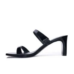 Chinese Laundry Black Patent Yanti Slide Sandal