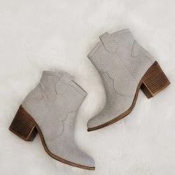 Chinese Laundry Marie Grey Snake Print Bootie