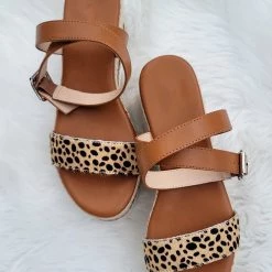 Shu Shop Chelsea Cheetah Print Wedge Sandals