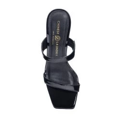 Chinese Laundry Black Patent Yanti Slide Sandal