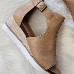 Boutique By Corkys Cindy Taupe Wedges NEW ARRIVALS