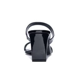 Chinese Laundry Black Patent Yanti Slide Sandal