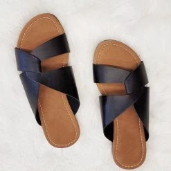 Boutique By Corkys Destiny Black Cabana Sandals NEW ARRIVALS