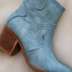 Chinese Laundry The Dolly Light Blue Ankle Boots