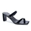 Chinese Laundry Black Patent Yanti Slide Sandal