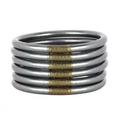 BuDhaGirl NEW ARRIVALS Graphite All Weather Bangles