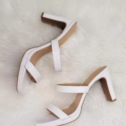 Chinese Laundry White Yanti Slide Sandal