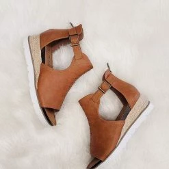 Boutique By Corkys Cindy Caramel Wedge NEW ARRIVALS