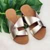 Boutique By Corkys Destiny Gold Cabana Sandals