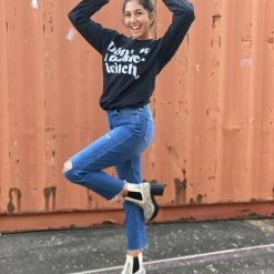 THE WEARHOUSE Don't Be Basic Witch Sweatshirt CLEARANCE