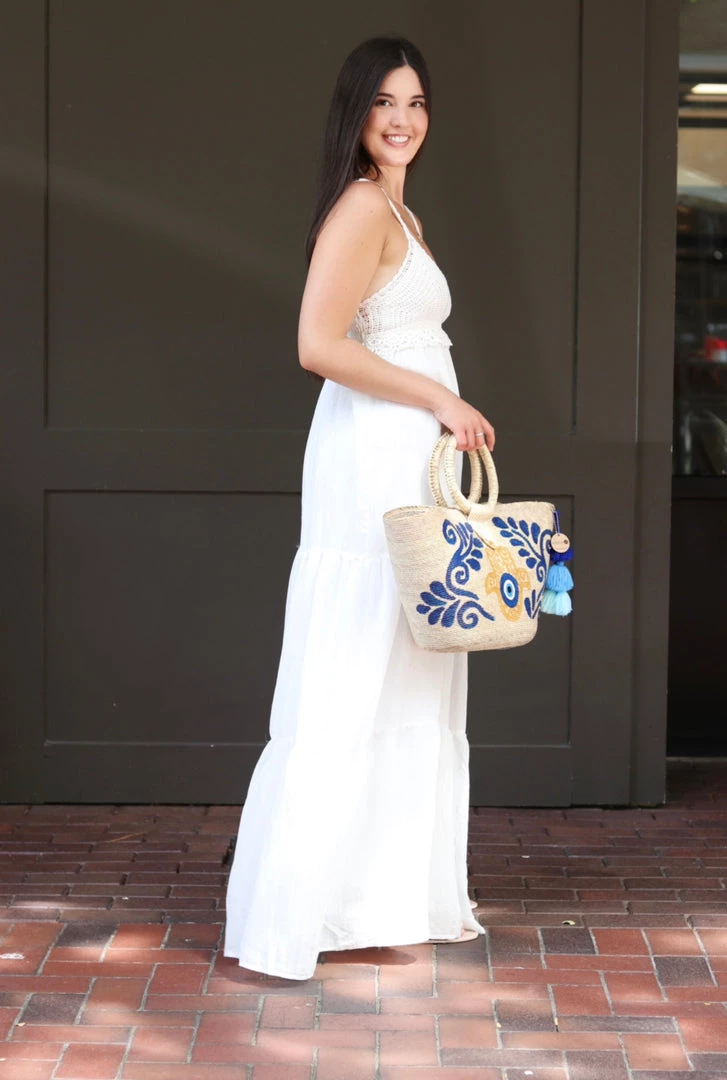 Jealous Tomato White Solid Woven Maxi Dress 2 Jealous Tomato White Solid Woven Maxi Dress