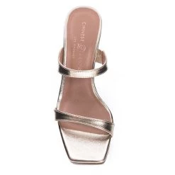 Chinese Laundry Gold Colored Yanti Slide Sandal