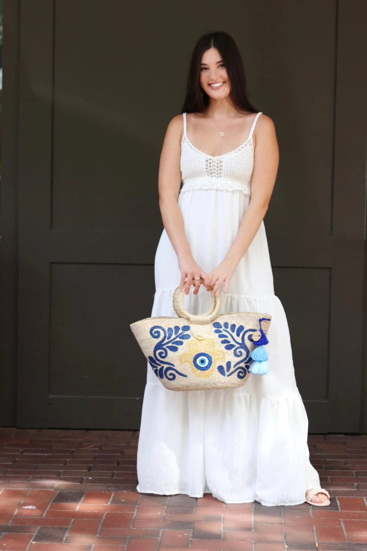 Jealous Tomato White Solid Woven Maxi Dress 1 Jealous Tomato White Solid Woven Maxi Dress