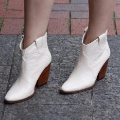 Chinese Laundry The Dottie Cream Colored Snake Print Boots NEW ARRIVALS