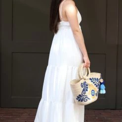 Jealous Tomato White Solid Woven Maxi Dress 5 Jealous Tomato White Solid Woven Maxi Dress