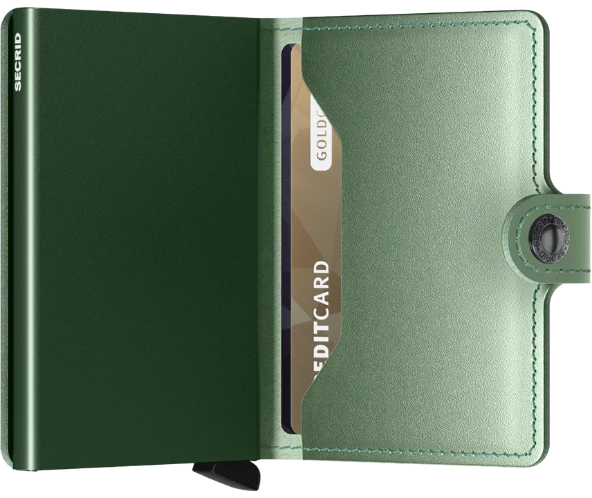 Secrid Miniwallet Metallic Green ACCESSORIES 3 Secrid Miniwallet Metallic Green ACCESSORIES