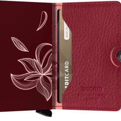 SECRID Miniwallet Stitch Magnolia Rosso