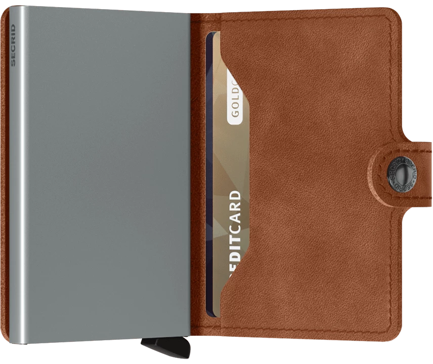 SECRID Miniwallet Vintage Cognac-Silver MENS ACCESSORIES 3 SECRID Miniwallet Vintage Cognac-Silver MENS ACCESSORIES
