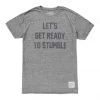 Retro Brand Lets Get Ready To Stumble Grey Graphic Tee MEN