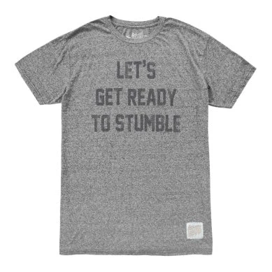 Retro Brand Lets Get Ready To Stumble Grey Graphic Tee MEN 1 Retro Brand Lets Get Ready To Stumble Grey Graphic Tee MEN