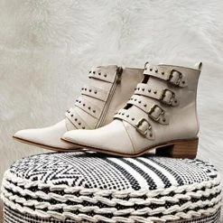 Ccocci Becky Buckle Strap Motorcycle Boots NEW ARRIVALS